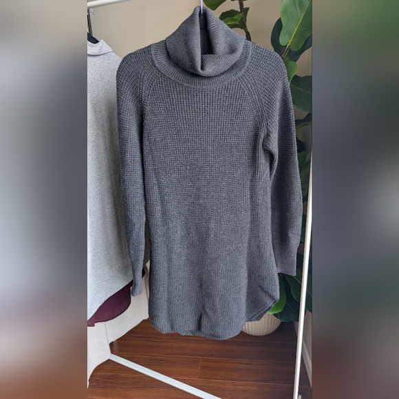 Wilfred Charcoal Turtleneck Sweater Dress - Picture 2 of 3